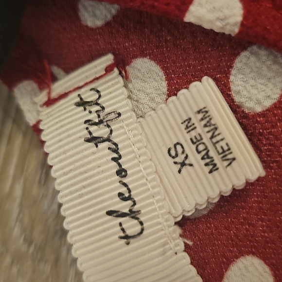 Red Polka Dot Top with No Boundaries Belt Loop Denim Overalls - Picture 5 of 8